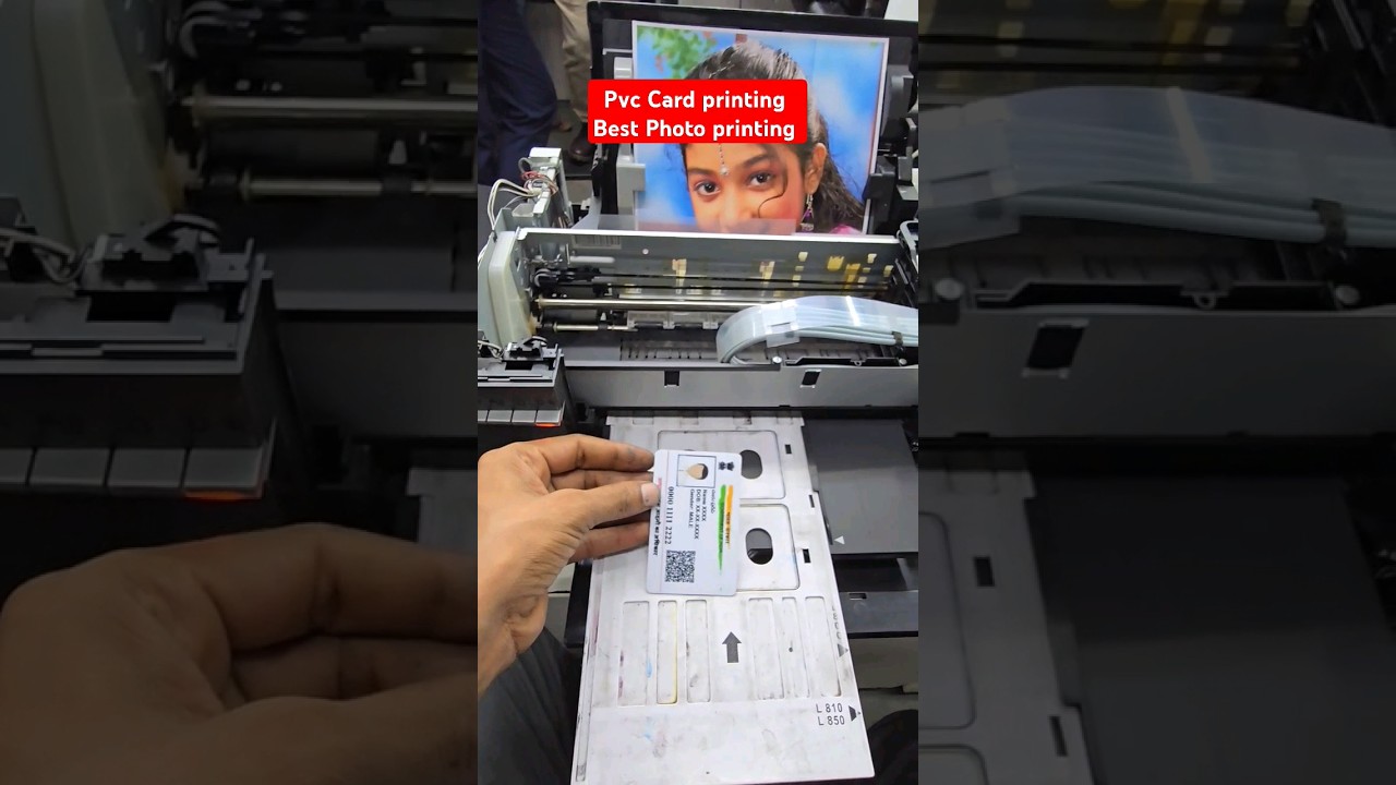Epson L805 printer #PVC Card  printing #Best Photo printing  Mobile WiFi printer