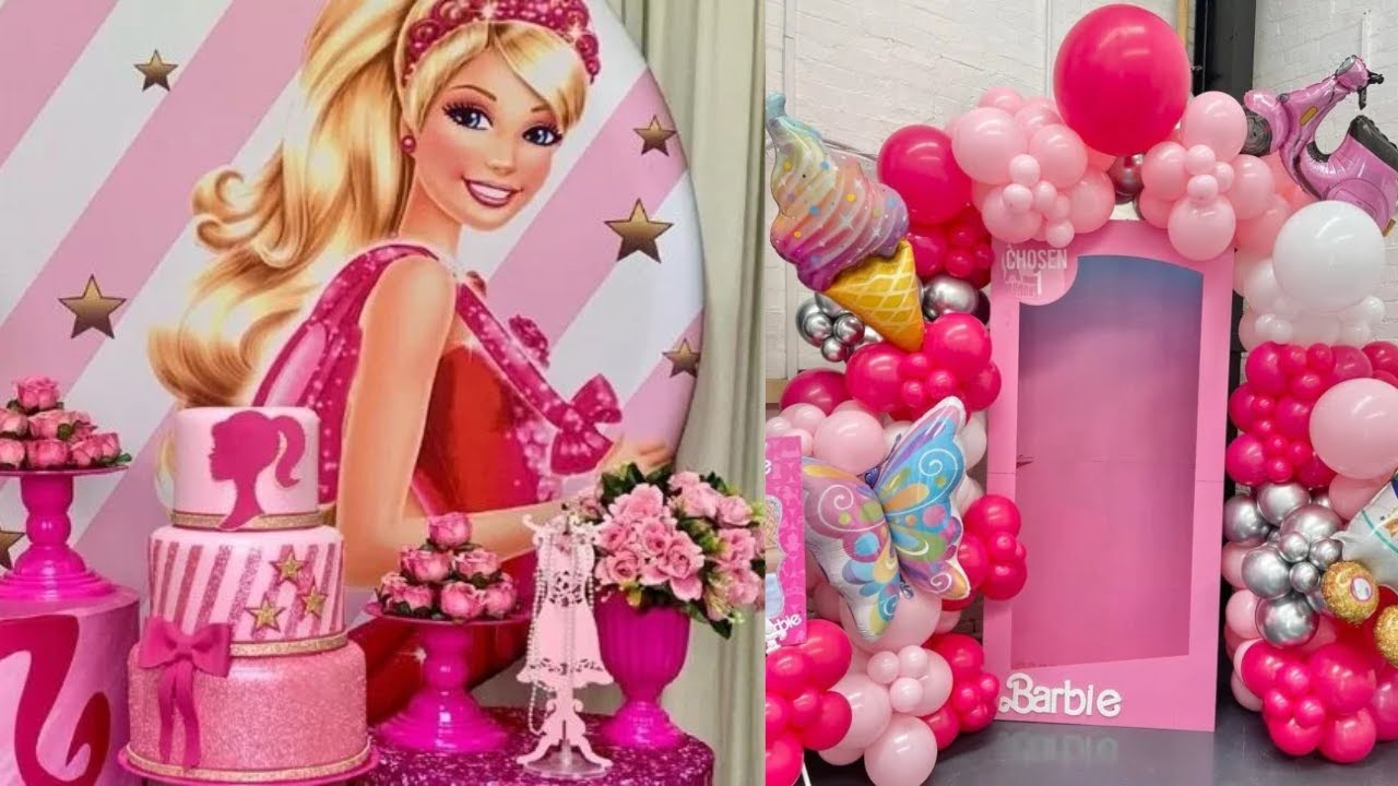 + 40 IDEIAS DECORAÇÃO FESTA BARBIE/Barbie Theme Birthday Decoration Ideas 2026