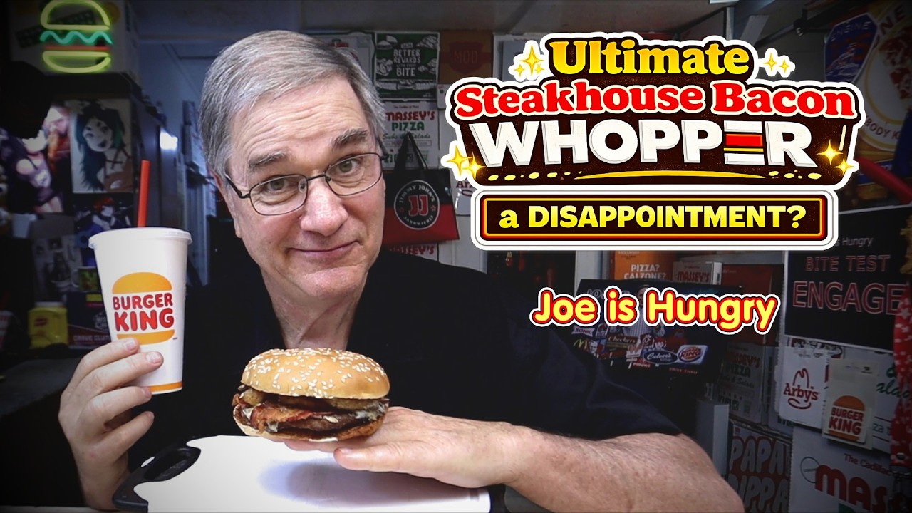 Новый бургер Whopper Ultimate Steakhouse Bacon от Burger King | Разбор 🔍 Температура 🌡️ Вес ⚖️