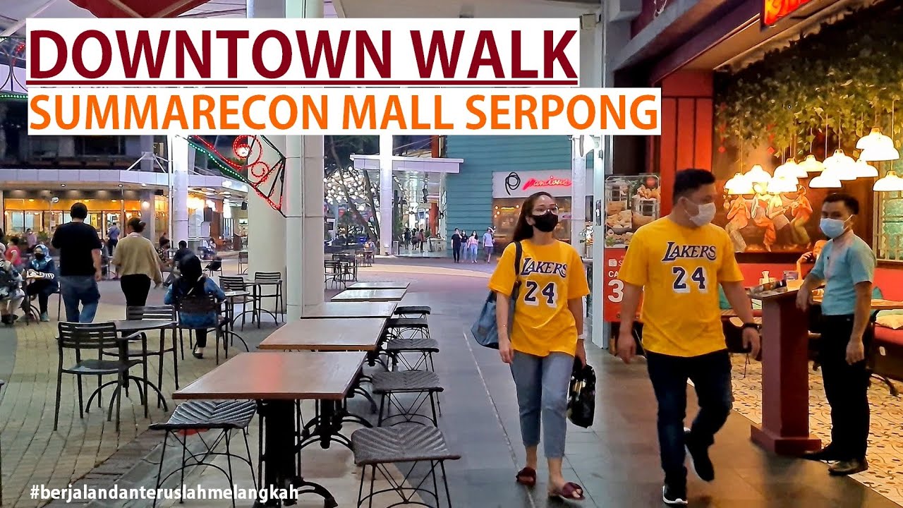 Downtown Walk - Summarecon Mall Serpong (Kuliner di SMS Mall Gading Serpong) ~ walking around video