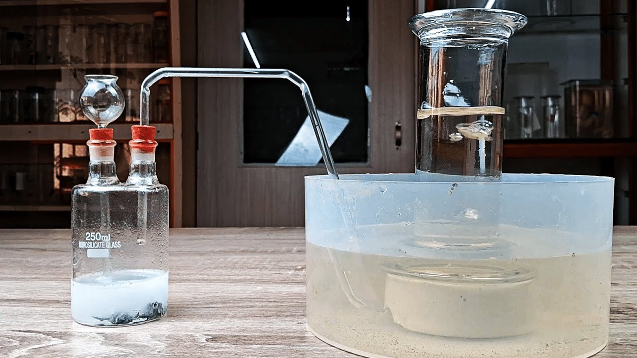 Preparation of Hydrogen gas in the Laboratory | Zinc metal and Dilute acid reaction