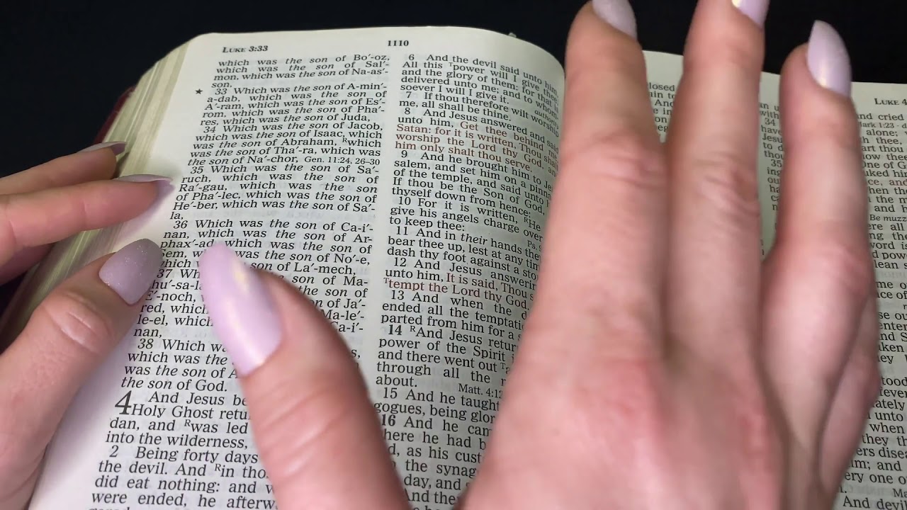 Christian ASMR Whispering Luke 3 and 4
