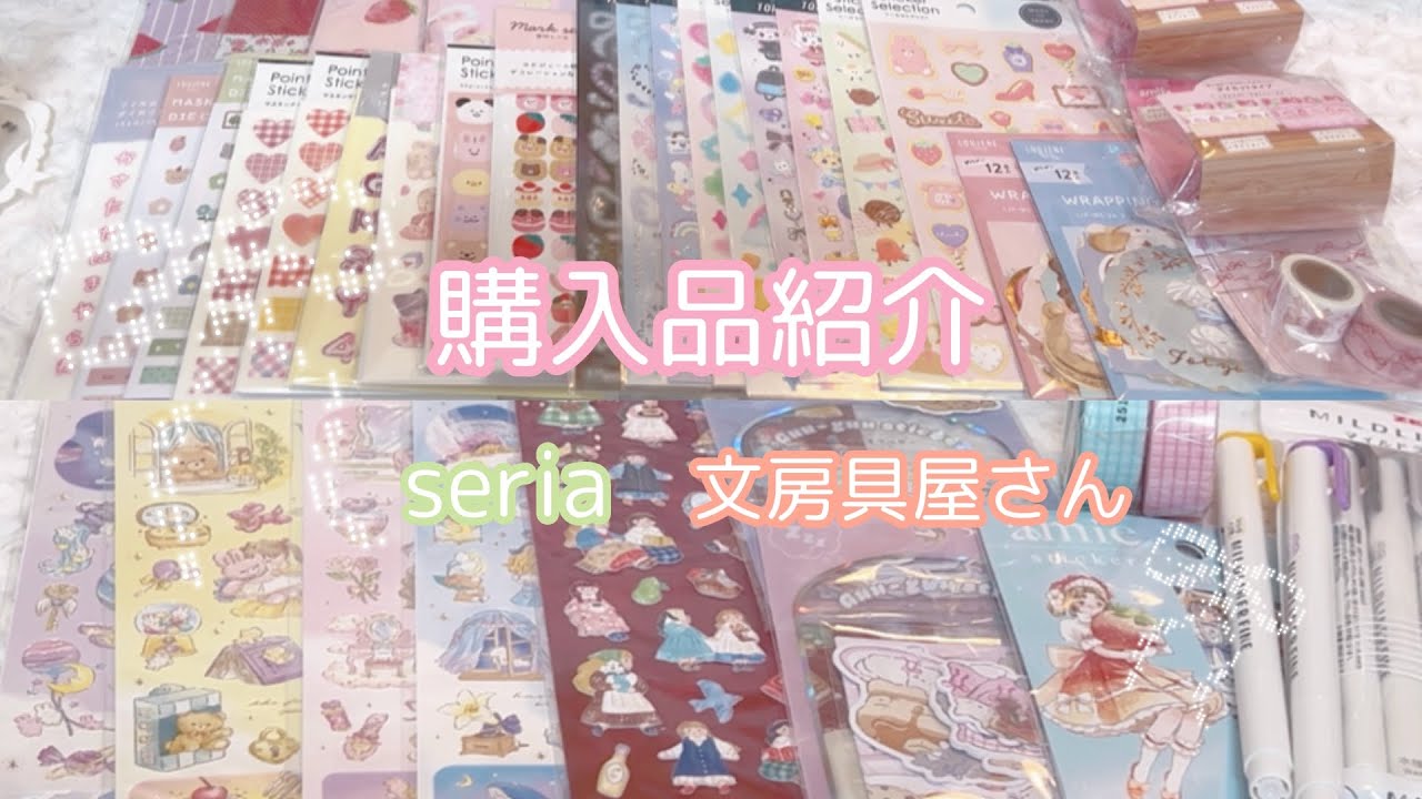 【購入品紹介】セリアと文房具屋さんの購入品紹介