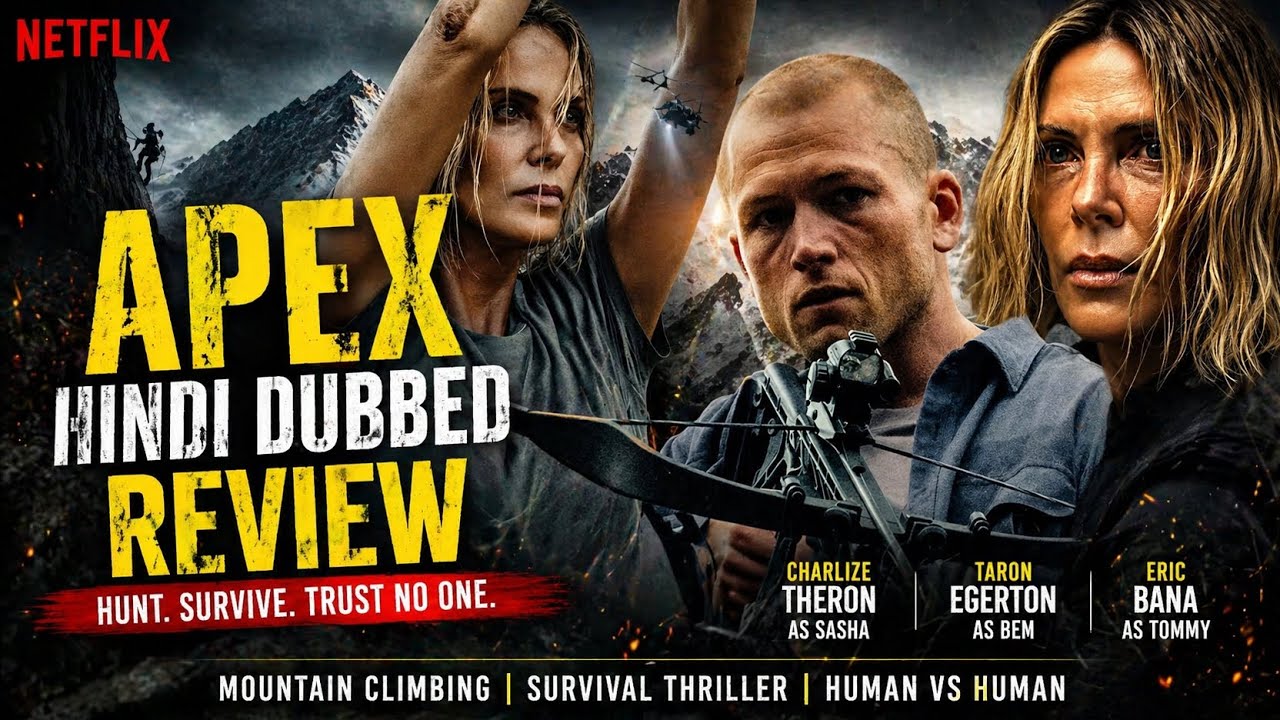 Apex Hindi Dubbed Movie Review | Charlize Theron, Taron Egerton | Netflix Thriller | Film Screen