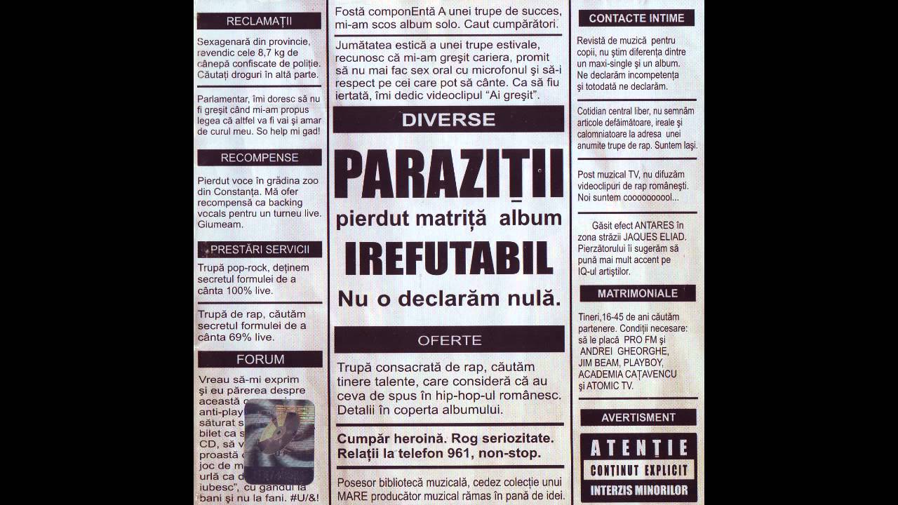 Paraziții - Irefutabil (2002)