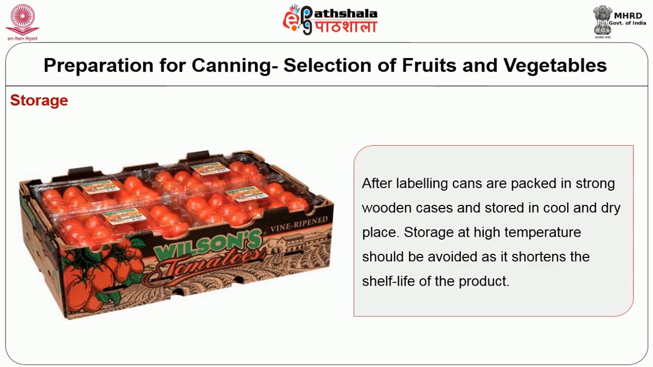 General principles of canning and bottling of foods