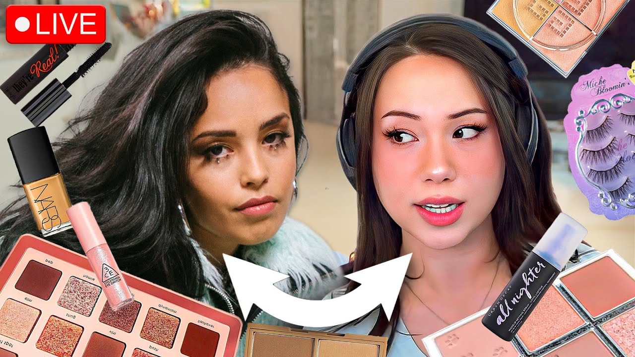 makeup swap w/ @Valkyrae
