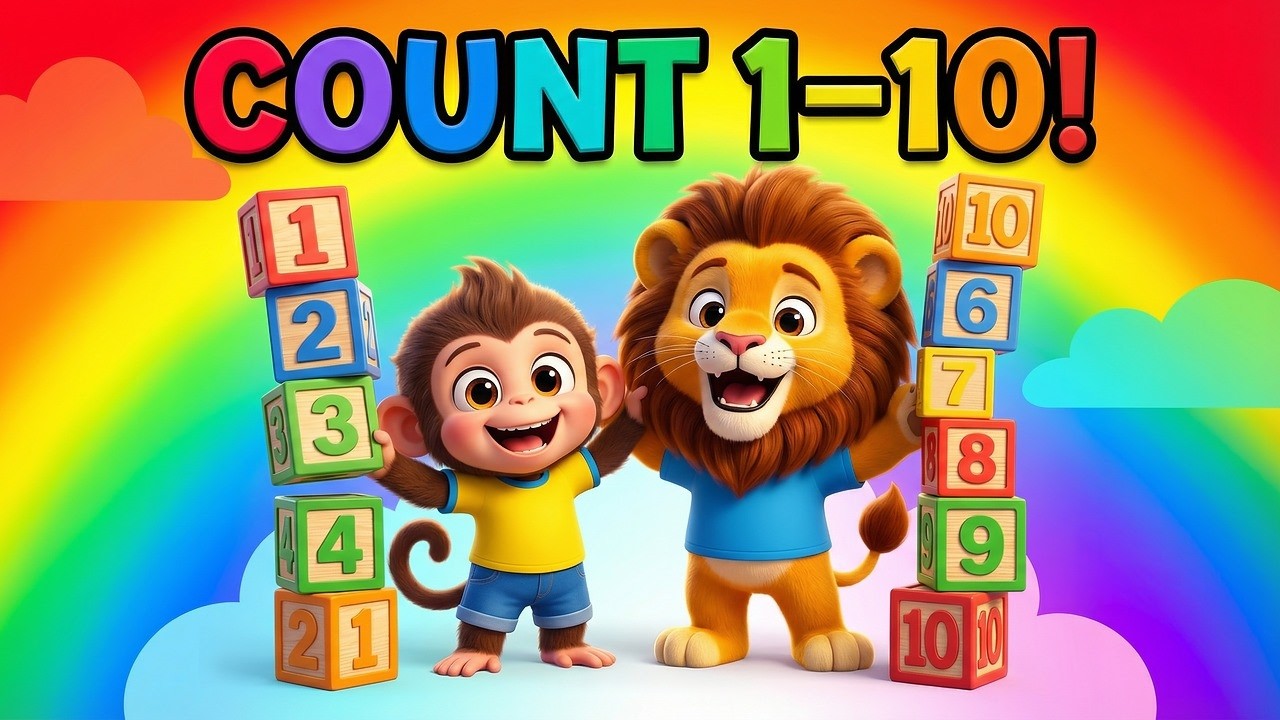 👉 Can You Count 1–10? 🔢 Learn with Milo & Leo