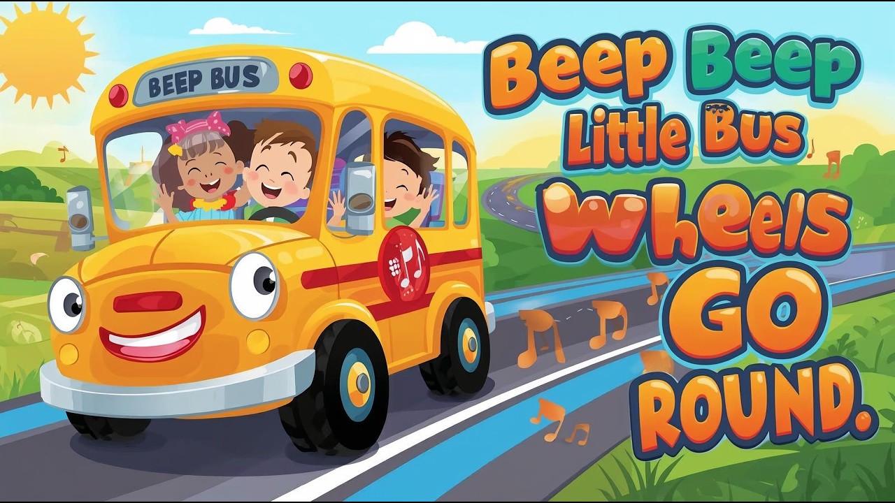 Wheels on the kids Bus 🚌 | Happy Kids Song | Wheels Go Round