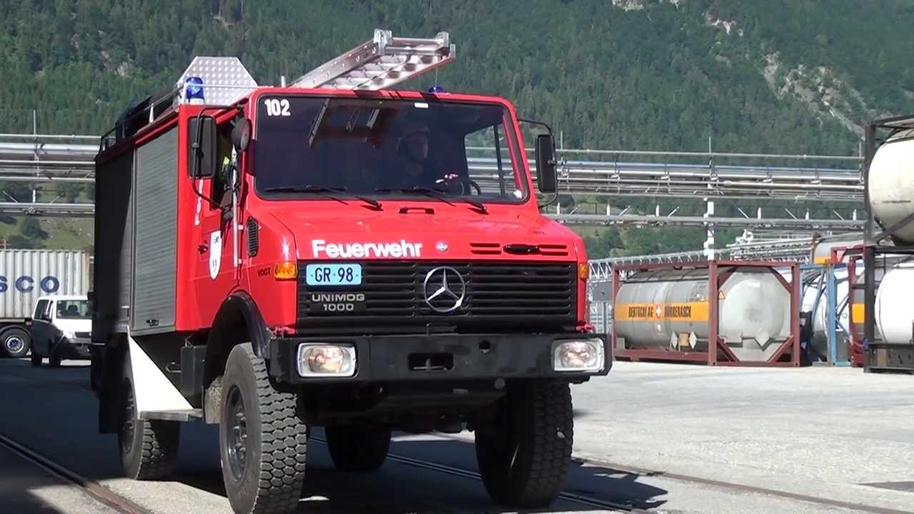 Feuerwehrfilm Ersteinsatzfahrzeug EMS-Chemie AG Tamins