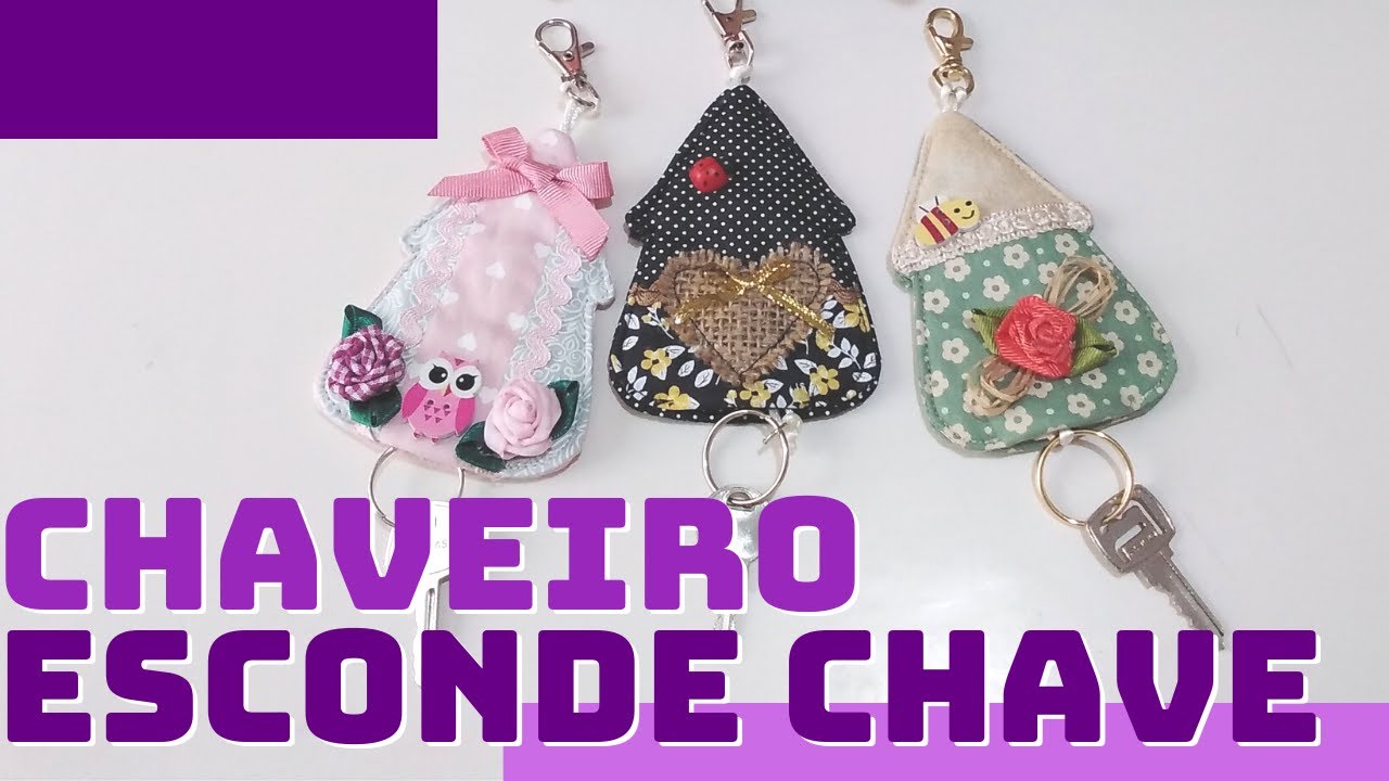 CHAVEIRO ESCONDE-CHAVE - Em forma de casinha, UMA GRAÇA!