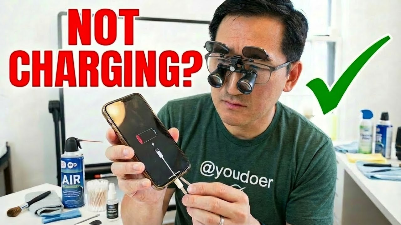 How to Fix iPhone Not Charging | Clean Charging Port