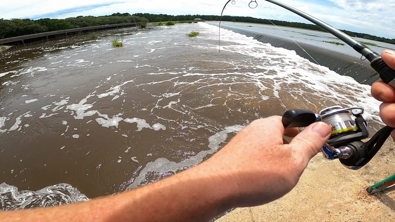 This DEEP Spillway was Hiding a MONSTER Crappie!!