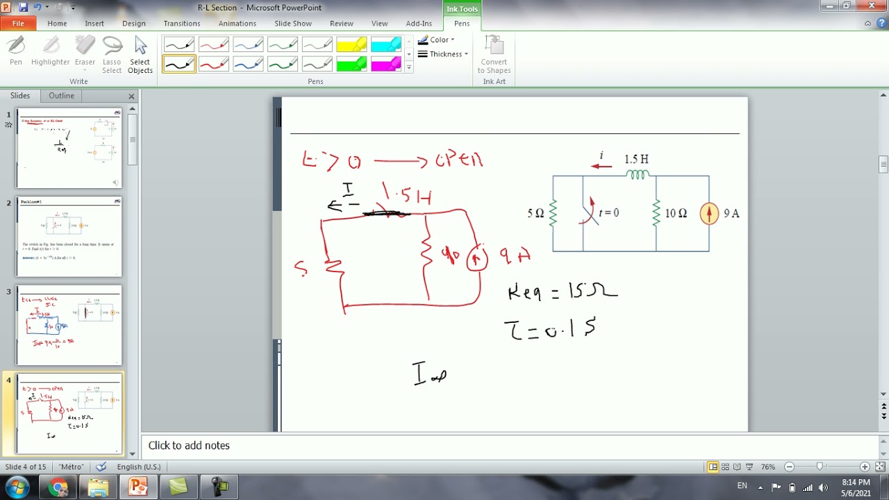 Step Response R L Circuits