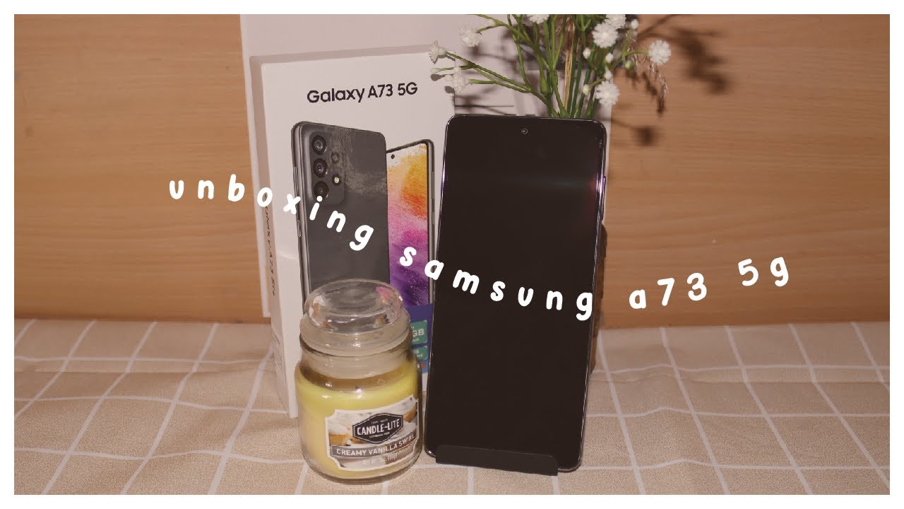 [clumsy]✨#unboxing  samsung galaxy a73 5g || it's awesome grey✨