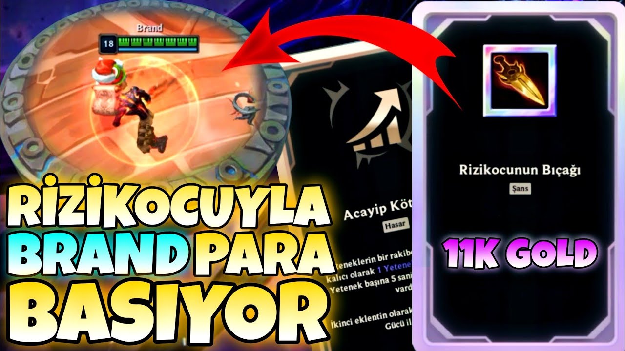 RİZİKOCUYLA BRAND PARA BASIYOR (11K GOLD) - LOL ARENA MODU