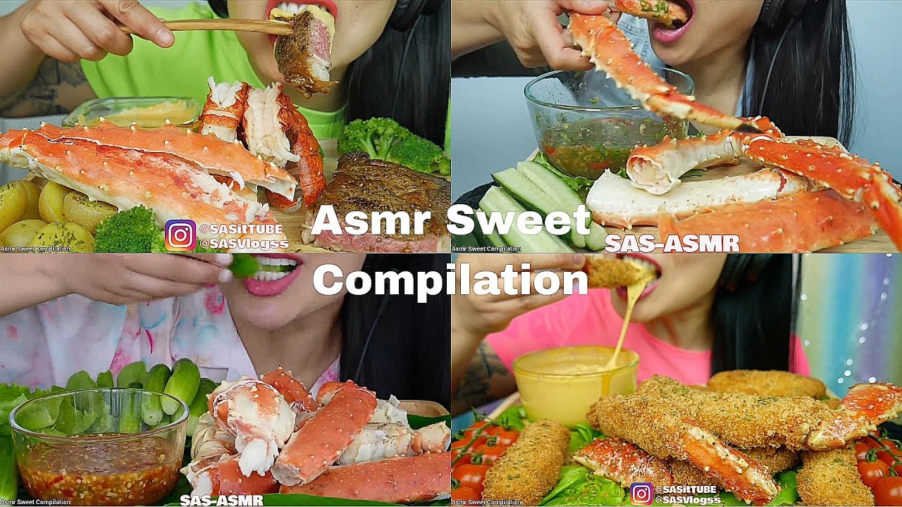 ASMR (SAS ASMR) Seafood Boiled Compilation | No Talking | Only Bits | ASMR Mukbang | ASMR Food