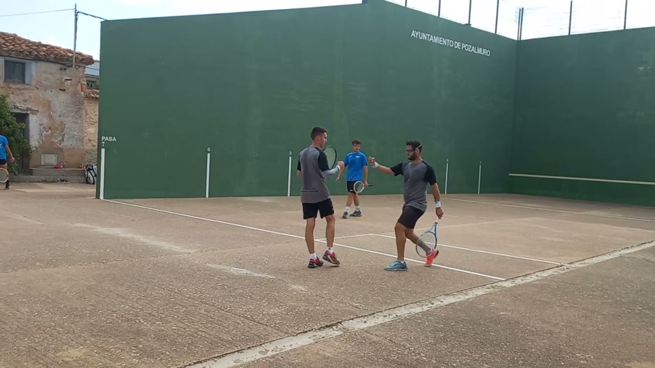 FRONTENIS POZALMURO 2024 - PARTE 2 - GRUPOS - &Aacute;LVARO VICTOR VS DANI HERVAS JAVI G