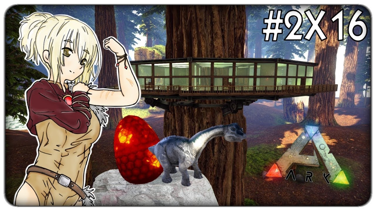COSTRUIAMO LA CASA SULL'ALBERO + I CUCCIOLI DI BRONTO E TEK REX | Ark Survival Evolved - ep. 2x16