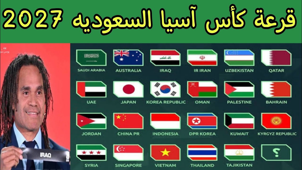 قرعة كأس آسيا السعوديه 2027 