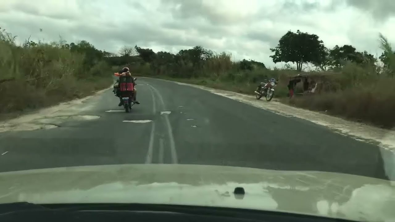 N1, Troço Inchope - Gorongosa, vídeo #4, Sofala, Driving in Mozambique