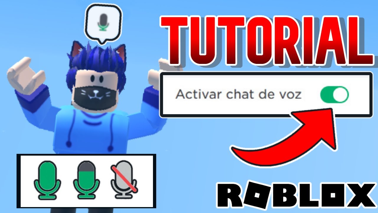 🎙️🔊 TUTORIAL COMO ACTIVAR EL CHAT DE VOZ EN ROBLOX F&Aacute;CIL Y R&Aacute;PIDO UN MINUTO - ROBLOX VOICE CHAT