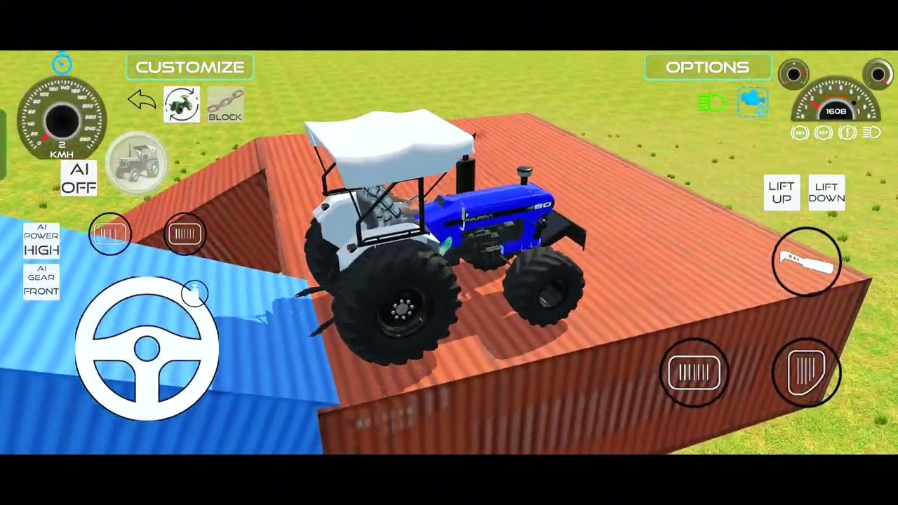 🛑 Drive JCB and John Deere tractor 🤯 Unloading Stone 🏗️ from truck dumpher 🚒 2026#games#tractorvideo