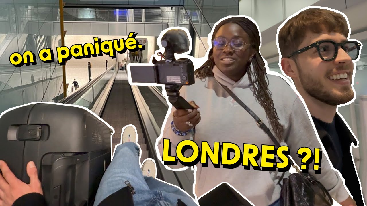 On a failli rater notre avion pour Londres...