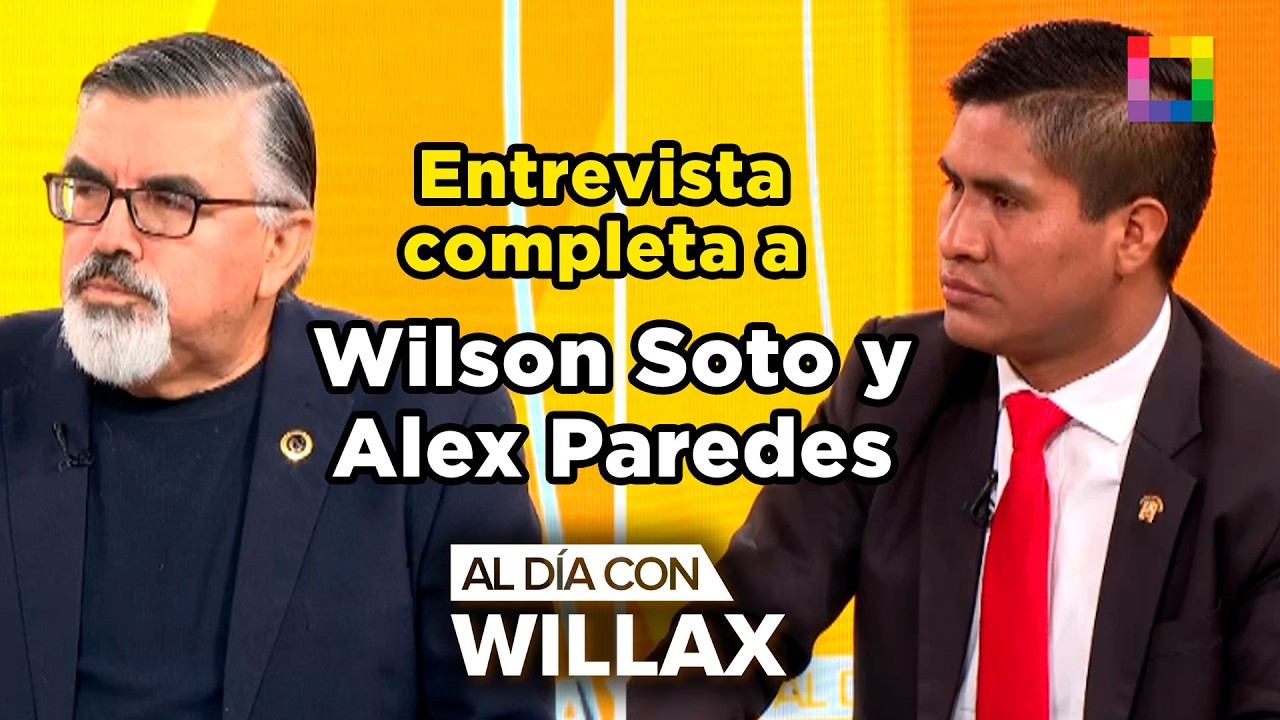 Al Día con Willax - FEB 18 - ENTREVISTA A WILSON SOTO Y ALEX PAREDES | Willax