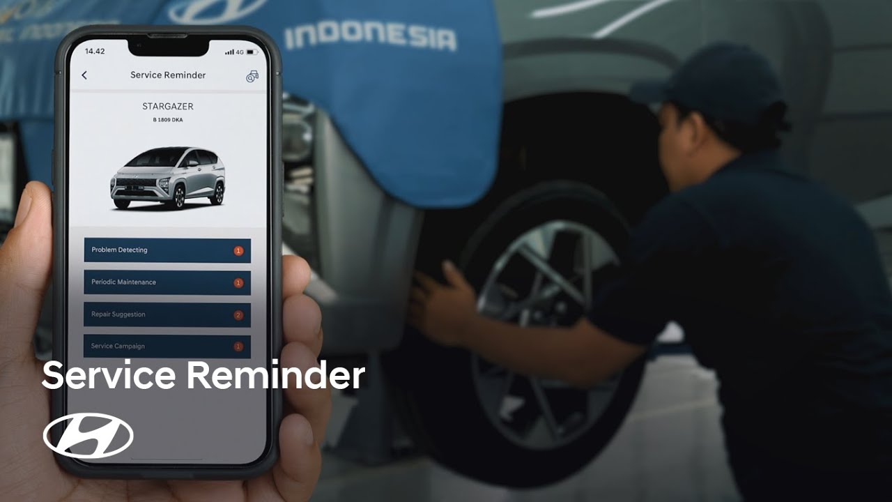 Tidak lupa jadwal service kendaraan dengan apikasi myHyundai Indonesia
