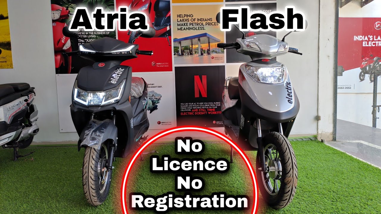 No Driving licence Required 🔥Hero Electric Flash & Atria | चलाओ बिना लाइसेंस