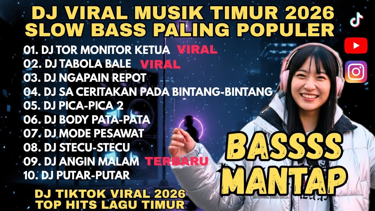 DJ VIRAL MUSIK TIMUR TERBARU 2026 🔥 DJ TOR MONITOR KETUA – STECU STECU – PICA PICA FULL BASS TERBARU