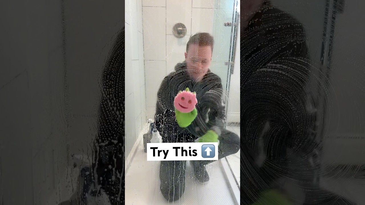 The Best Way To Clean Glass Shower Doors! 