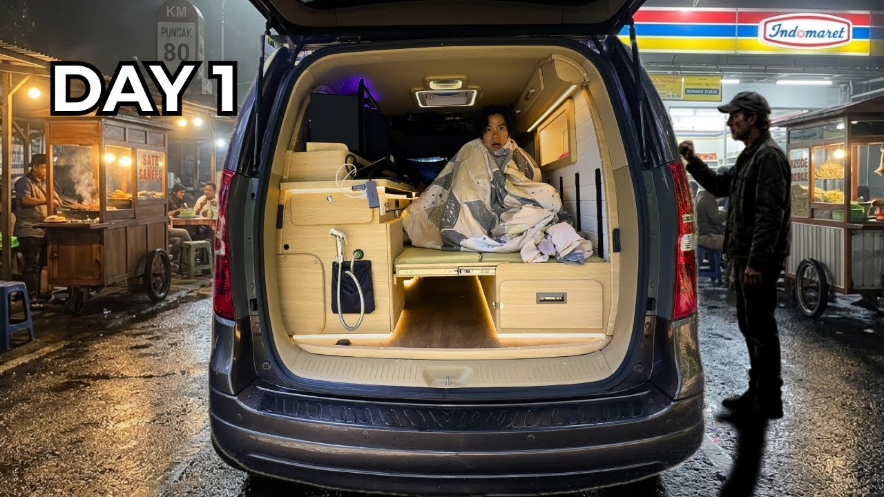 Pengalaman Pertamaku Tidur di Rumah Dalam Mobil!