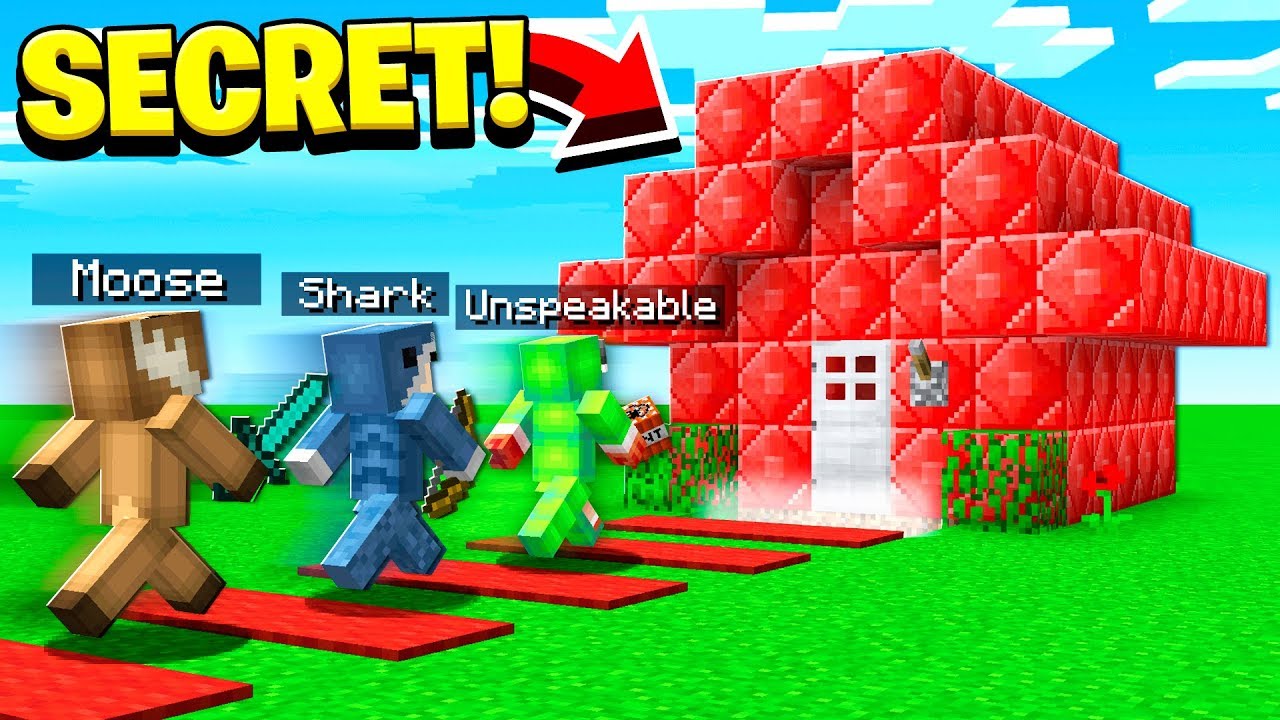 3 YOUTUBERS vs FAN'S SECRET MINECRAFT WORLD...