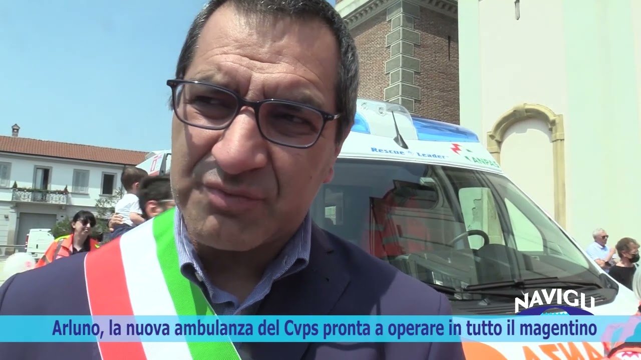 Arluno, una nuova ambulanza per il comitato volontario di pronto soccorso
