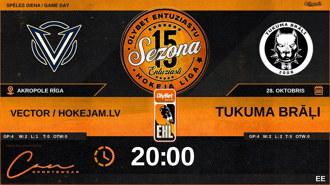 🎧🎤2025 10 28 | VECTOR / HOKEJAM.LV (VCT) - TUKUMA BRĀĻI (TMB) | EE