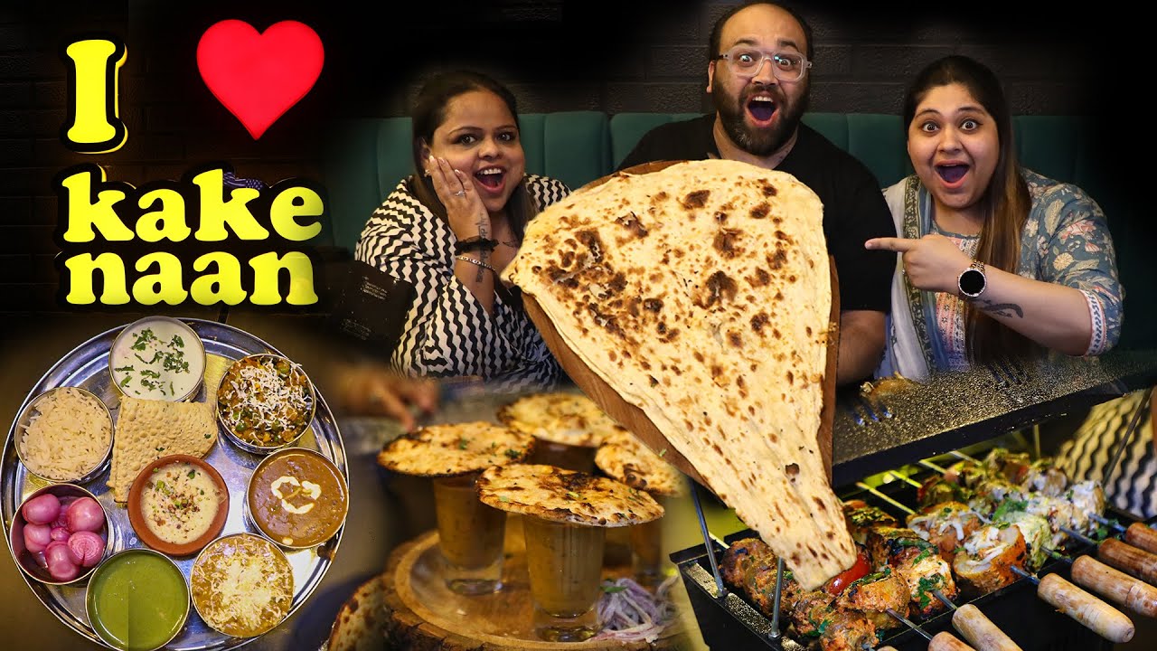 Biggest Naan With Dal Makhani And Matka Paneer At Kake Di Hatti, Paschim Vihar