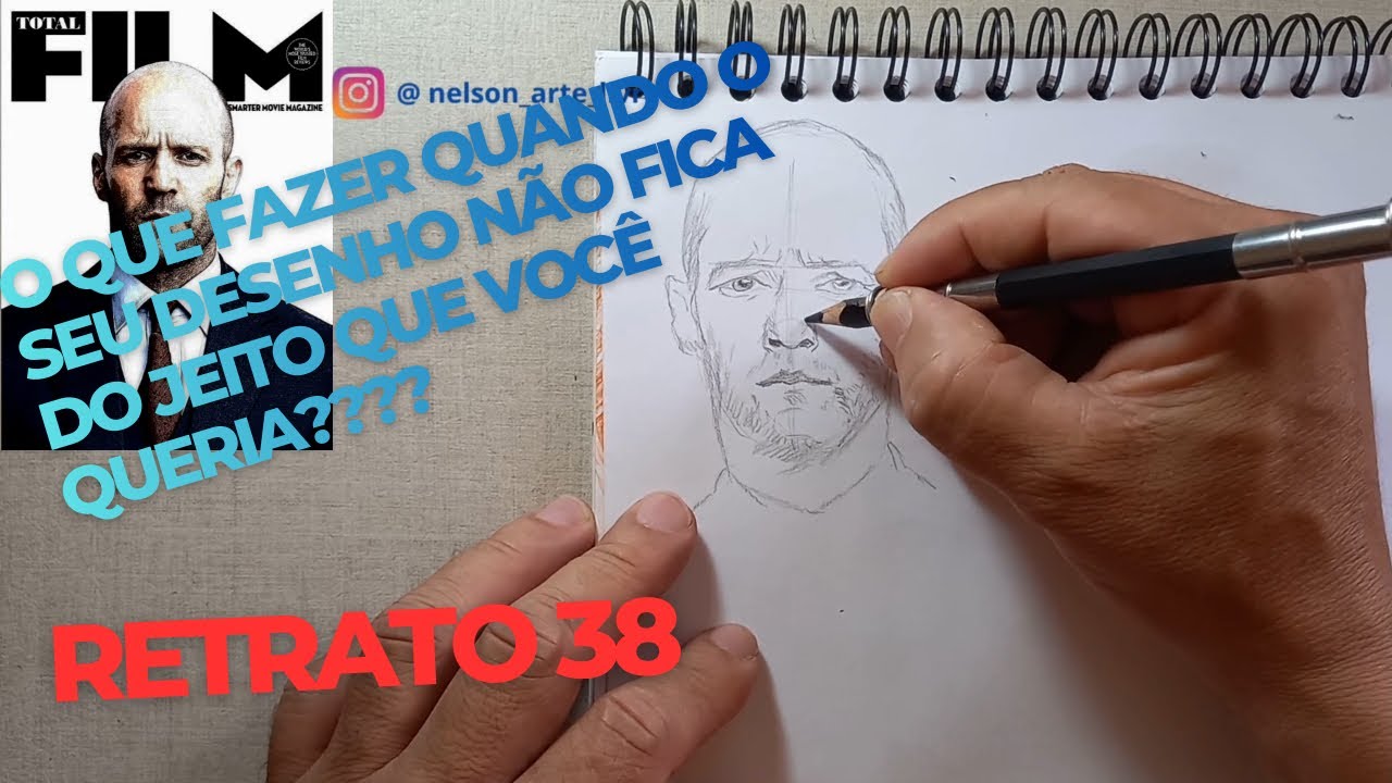 O que fazer quando o seu desenho não sai do jeito que você queria???? retrato 38 | #desenho #art