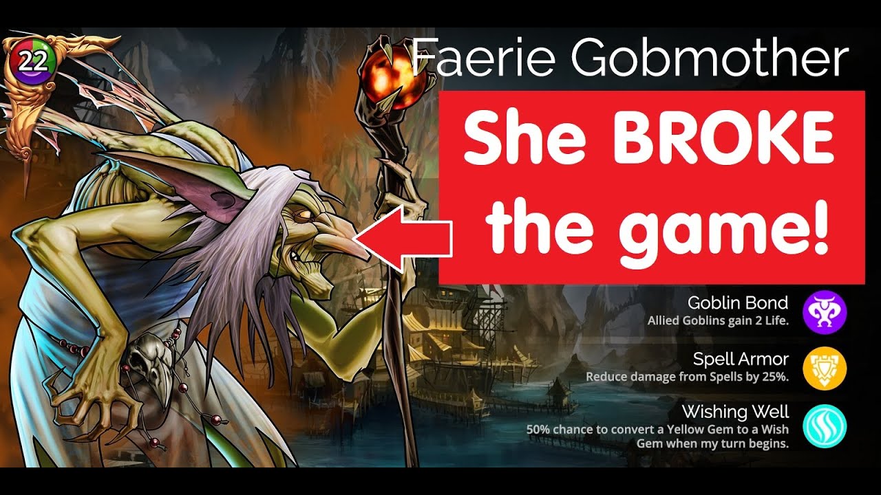 Gems of War BREAKING THE GAME with Faerie Gobmother! Too many Wishes?!