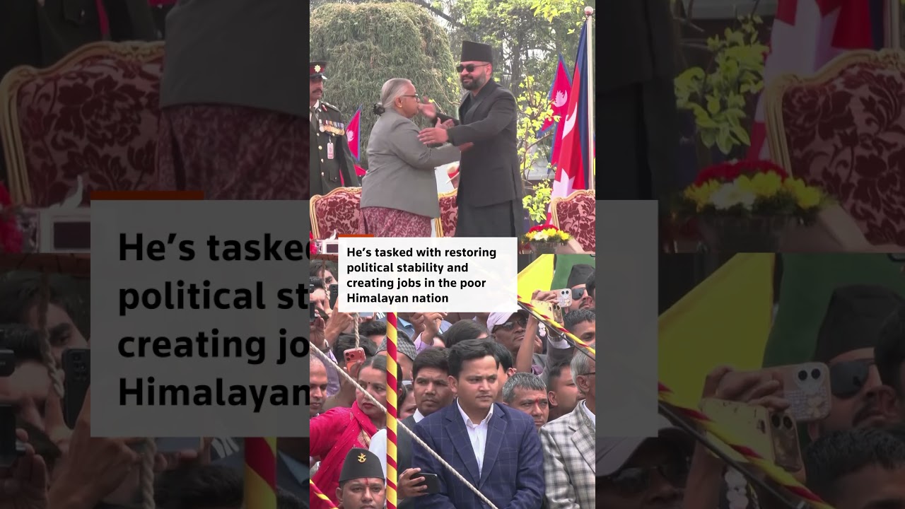 Ex-rapper Balendra Shah sworn in as Nepal's prime minister