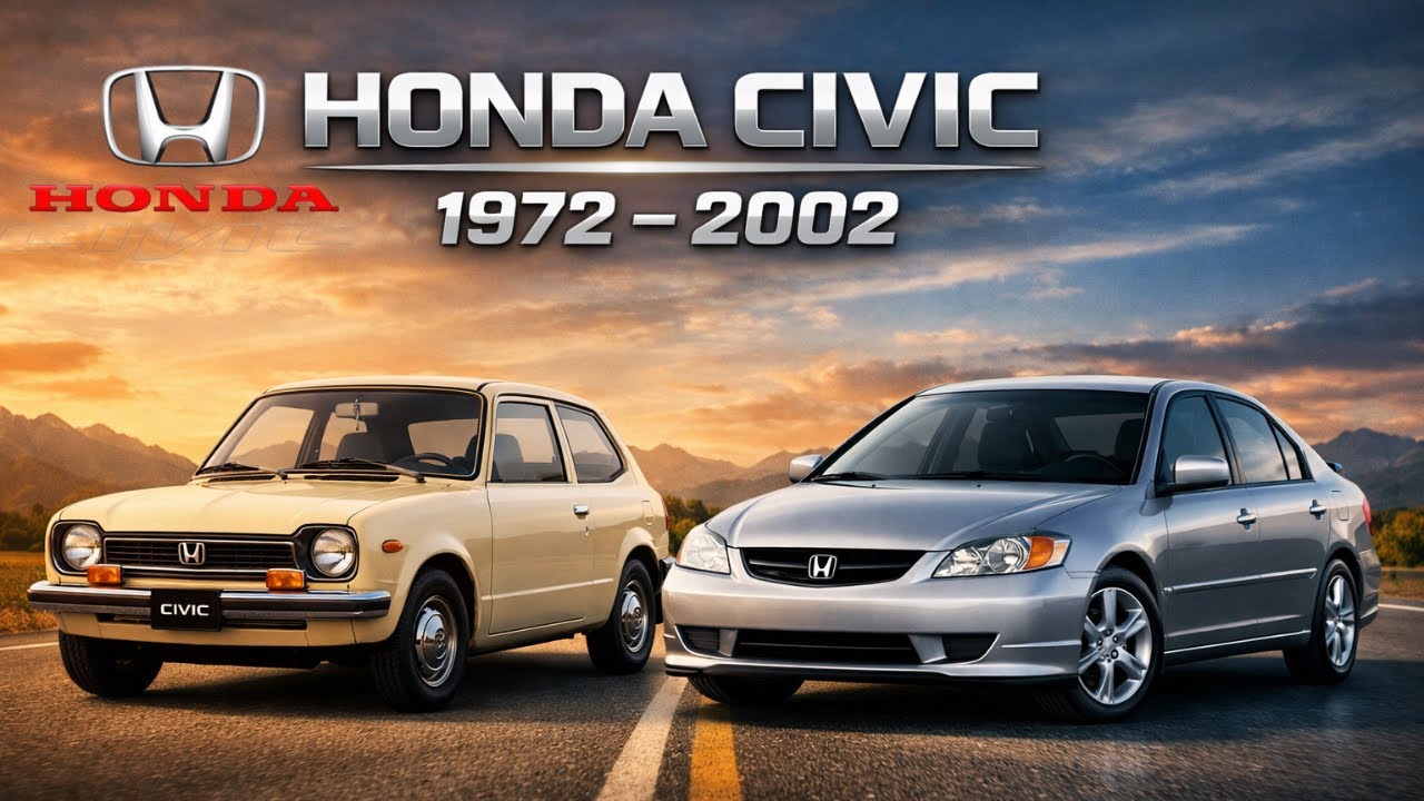 Honda Civic Evolution 1972–2002 | Old to New Models