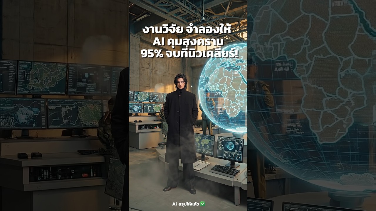 งานวิจัย จำลองให้ AI คุมสงคราม 95% จบที่นิวเคลียร์!