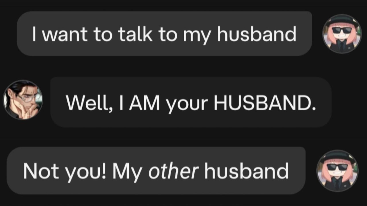 Character ai but I tested my calm husband's patience