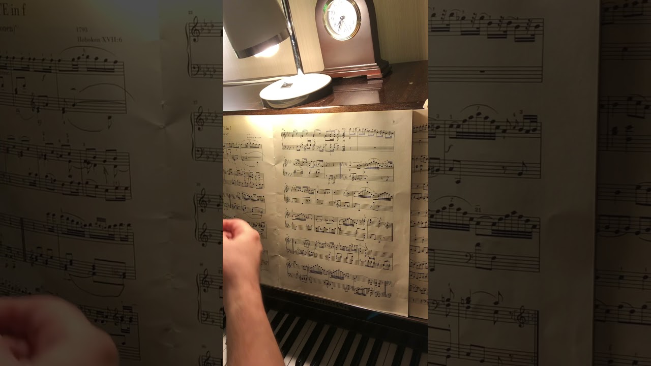 1 Haydn Variations f minor(Sonata) Hob.XVII:6 Гайдн Вариации фа минор Пульс, артикуляция,полифония 1