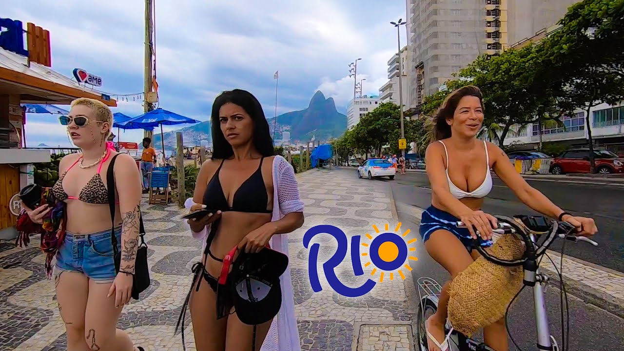 🇧🇷 Ipanema boardwalk on a Rainy Day, Rio de Janeiro Brasil