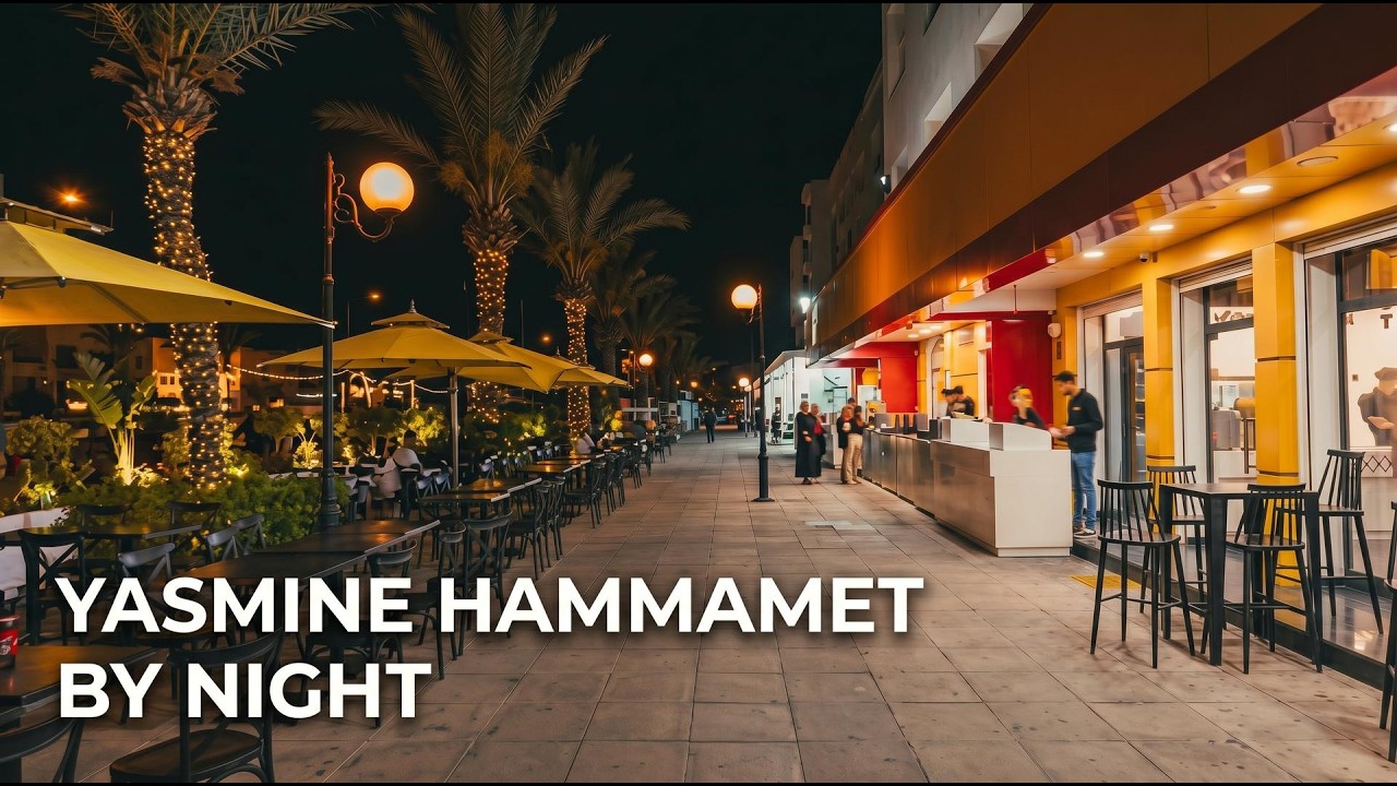 Discover Yasmine Hammamet by Night | No Talking