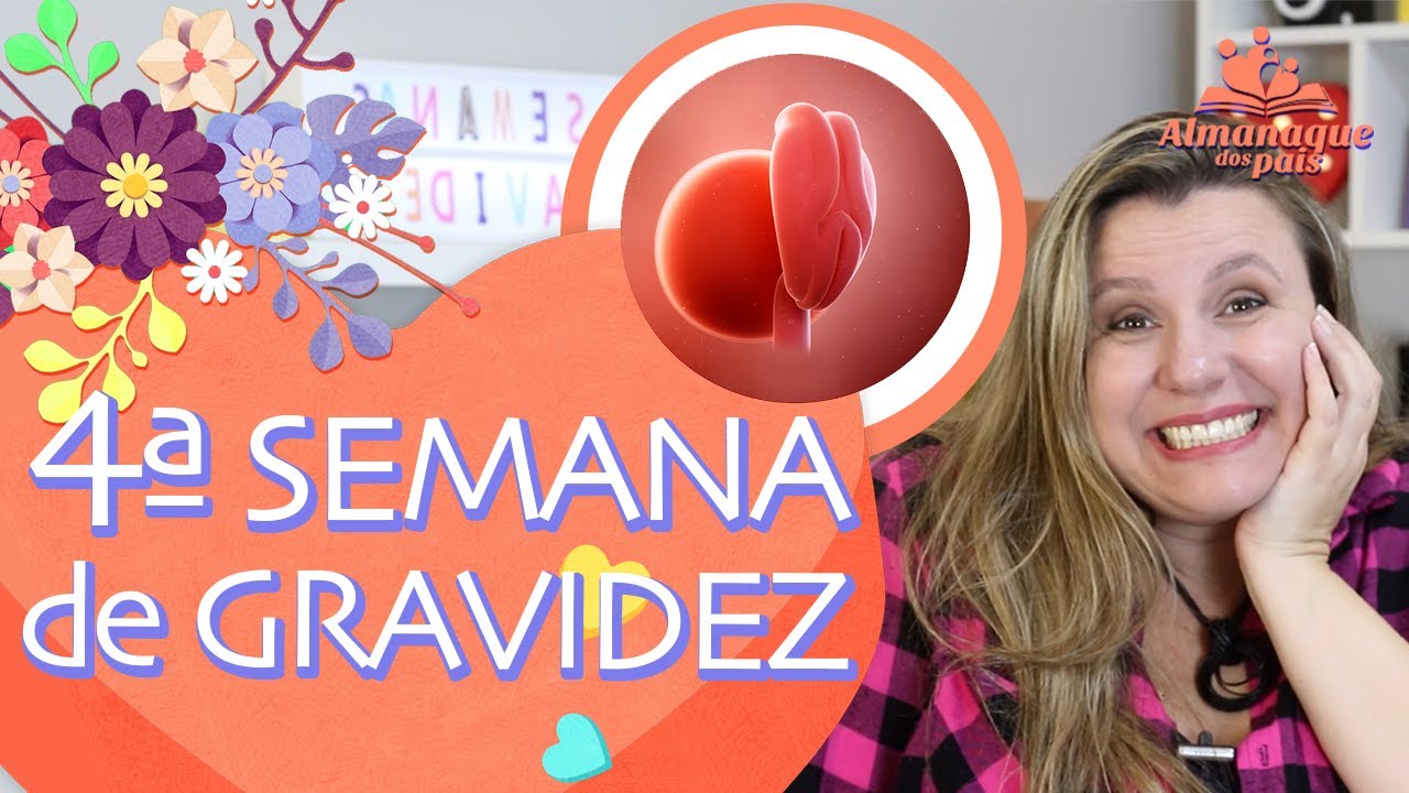4ª SEMANAS DE GESTAÇÃO | Sintomas, a Gestante, Tamanho do Bebê, dicas | 1º TRIMESTRE DE GRAVIDEZ