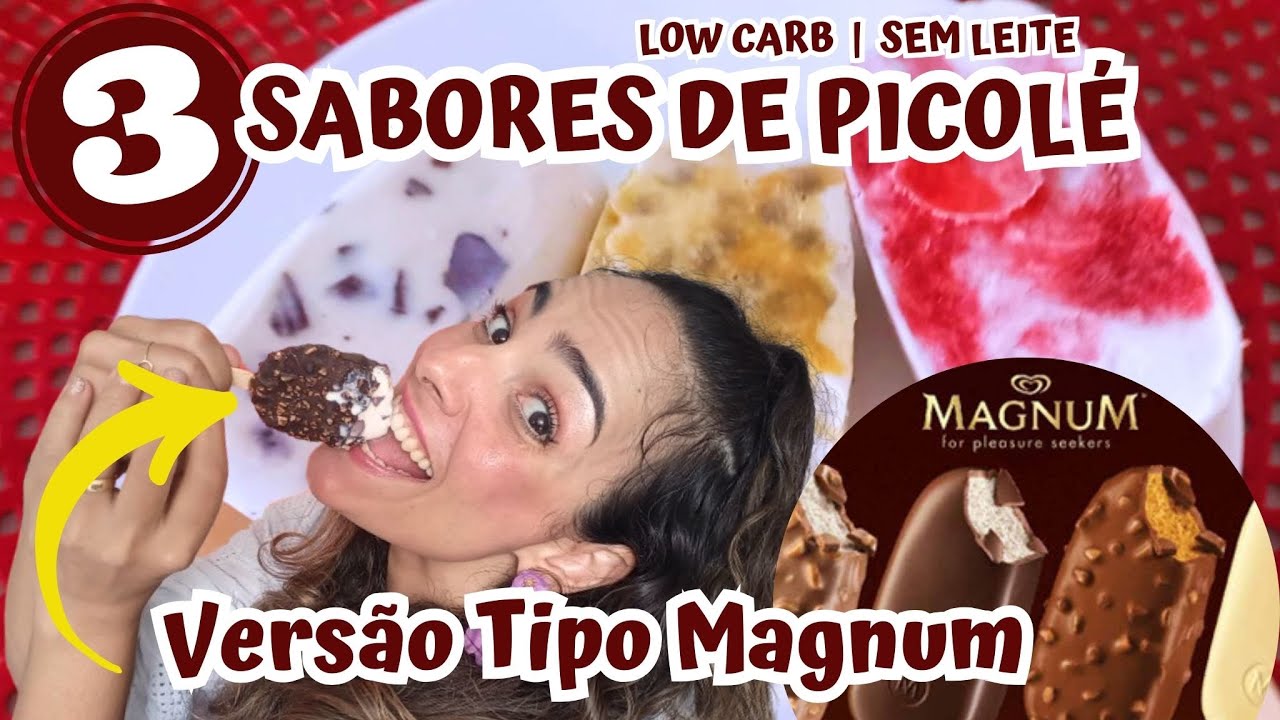 3 Sabores De Picolé Low Carb | Sem Leite Para Diabéticos E Intolerantes | Super Cremosos