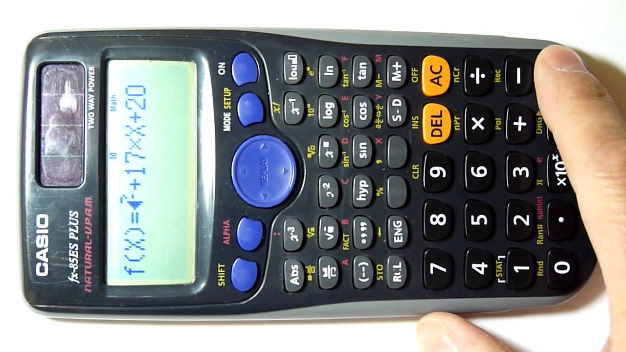 Calcular ecuaciones 2o Grado Con Calculadora